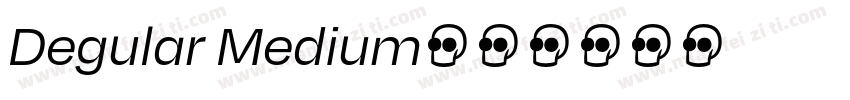 Degular Medium字体转换